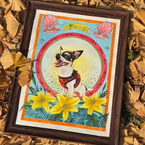 How One Custom Portrait Helped a Child Cope with the Loss of Their First Pet