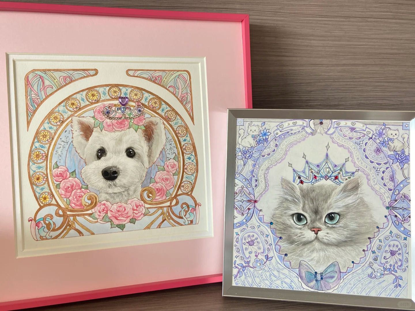 Mucha Style Custom Pet Portrait
