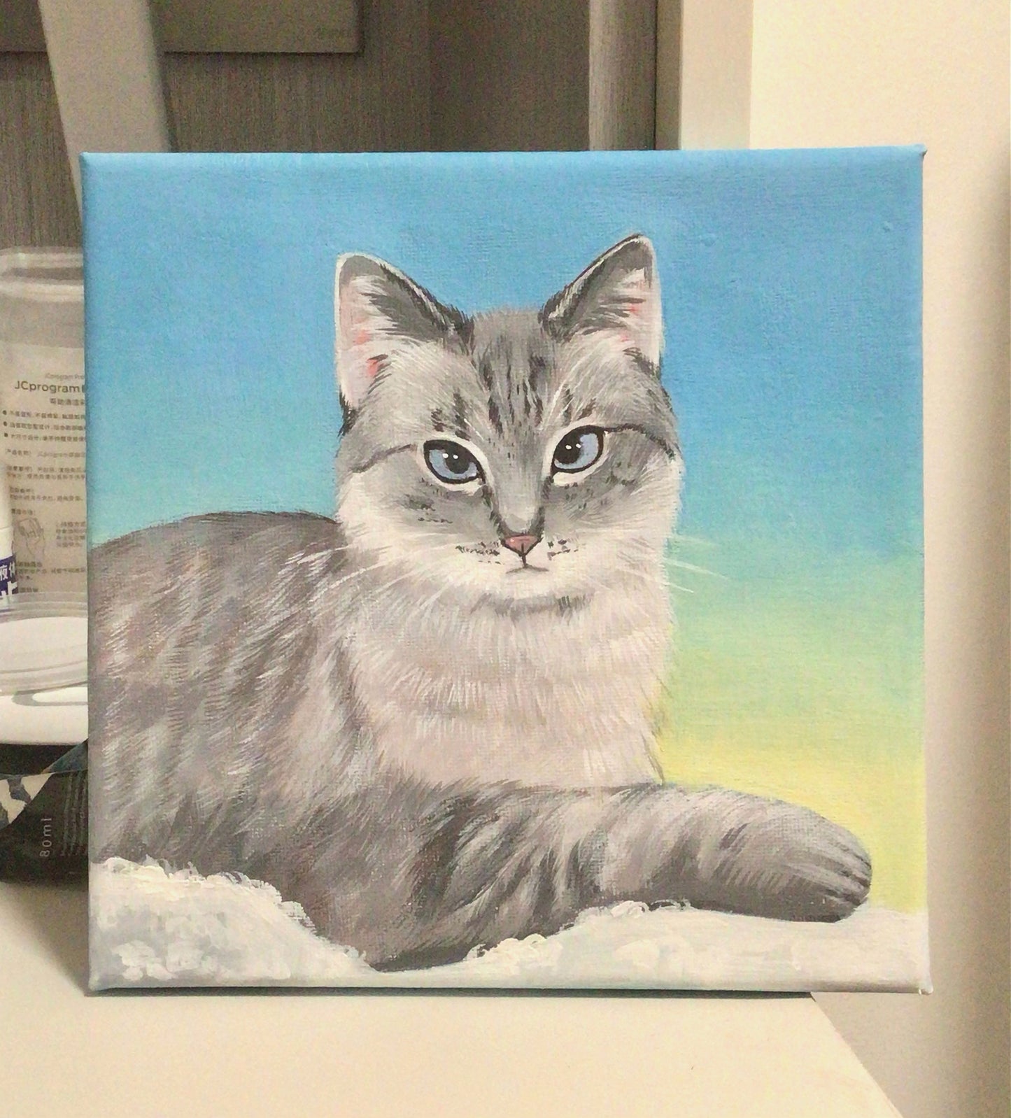 Hand-Painted Realistic Oil Pet Portrait Custom| Lifetime Keepsake