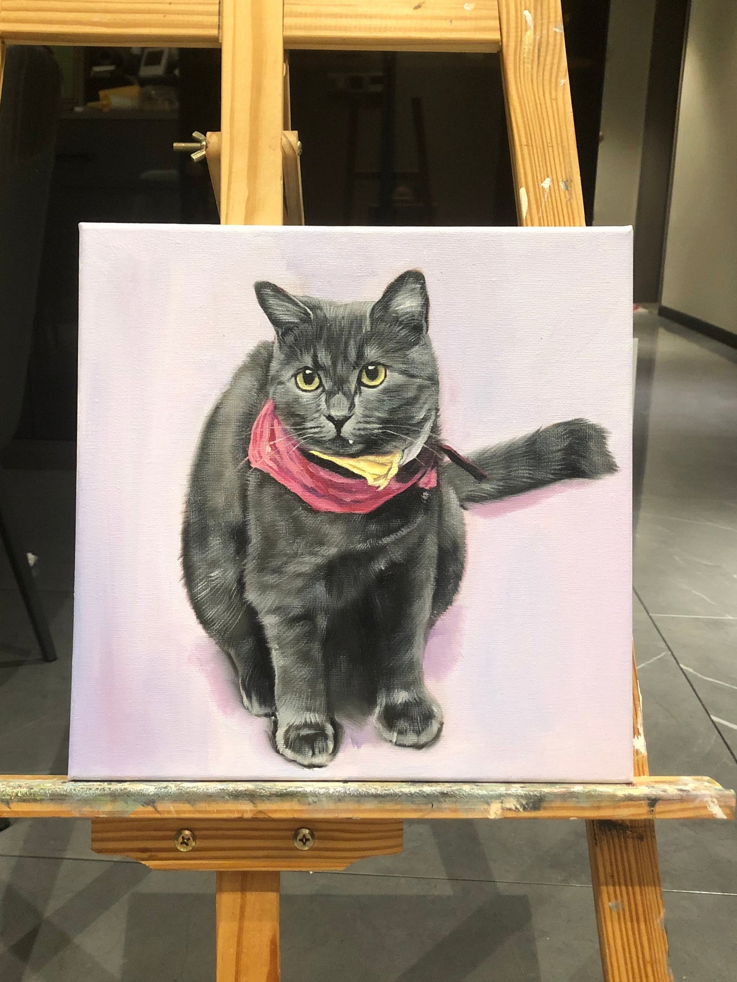 Hand-Painted Realistic Oil Pet Portrait Custom| Lifetime Keepsake