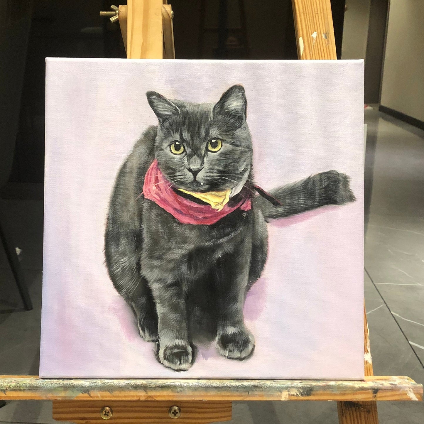 Hand-Painted Realistic Oil Pet Portrait Custom| Lifetime Keepsake