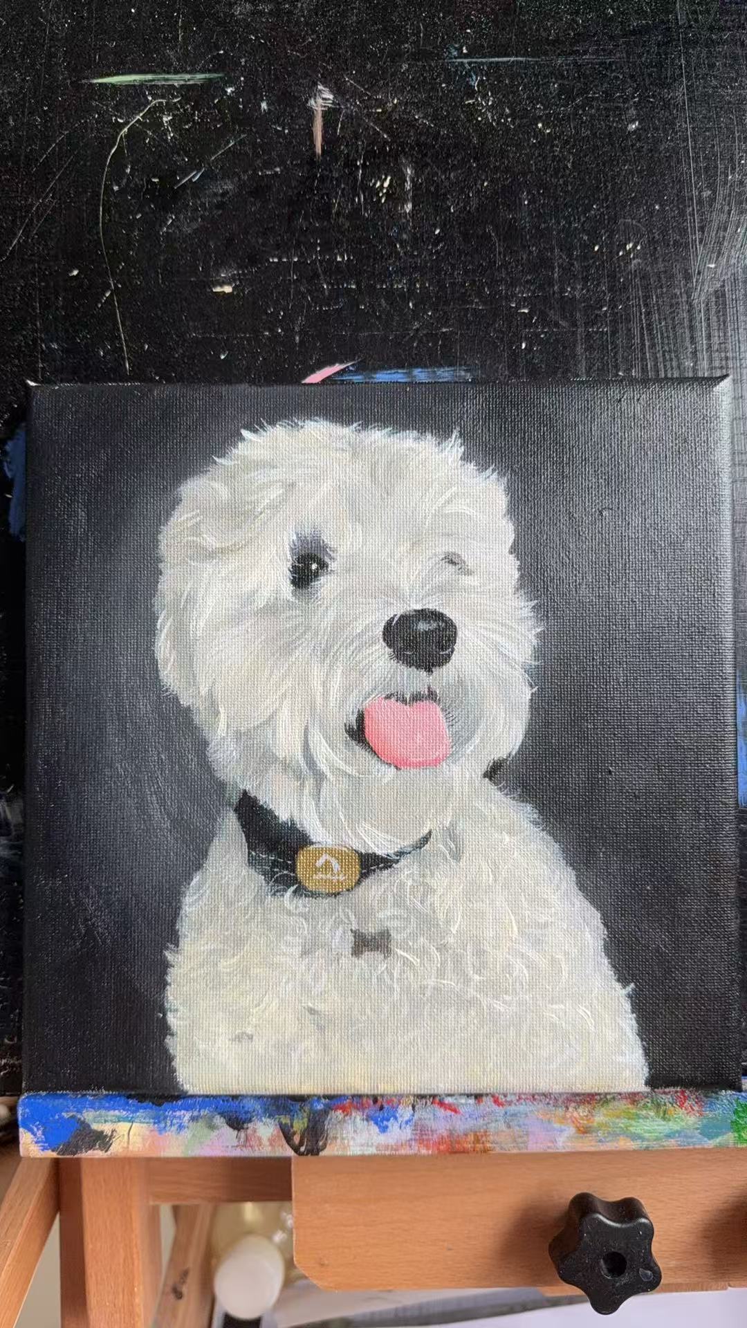 Hand-Painted Realistic Oil Pet Portrait Custom| Lifetime Keepsake