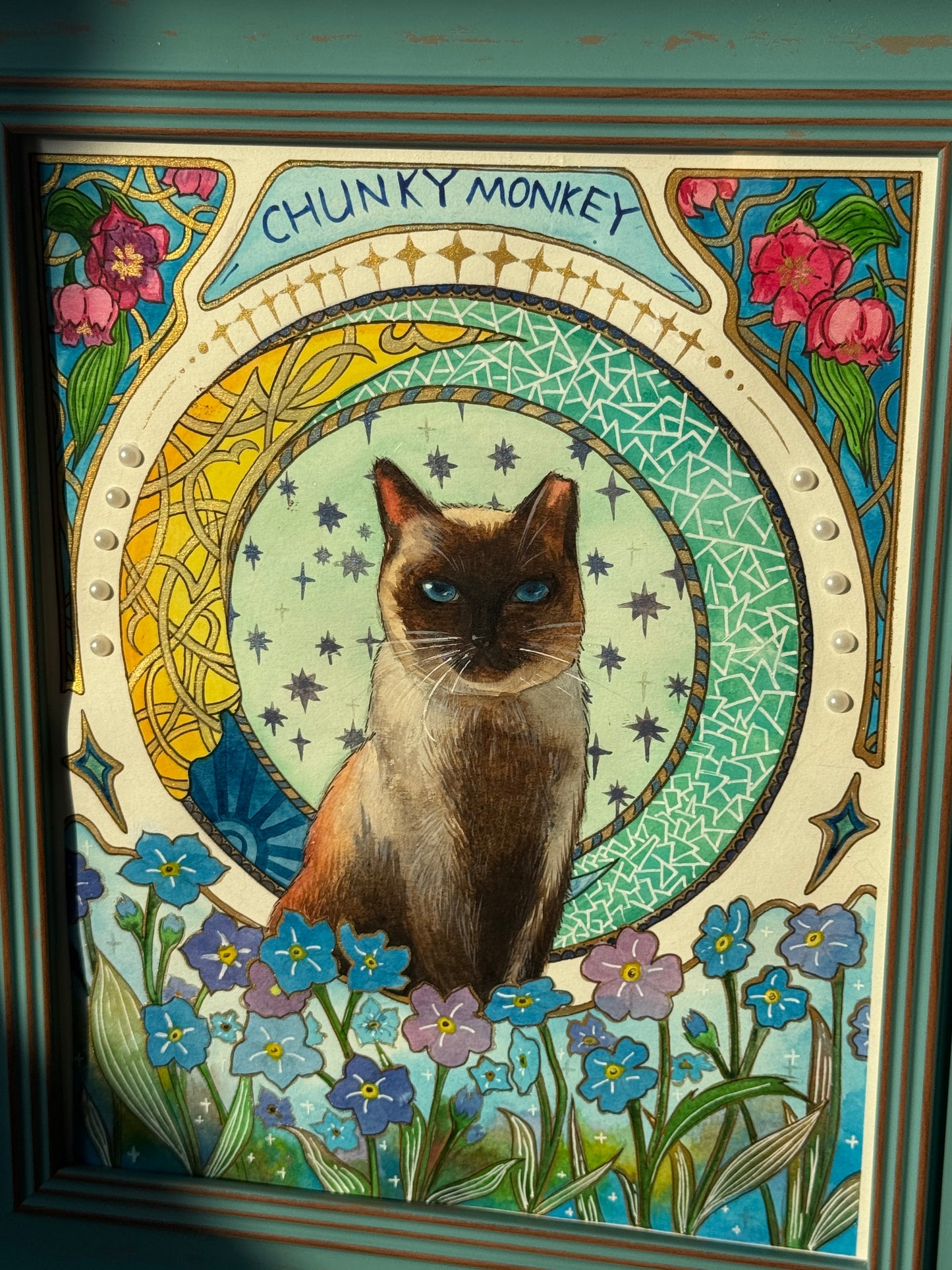Mucha Style Custom Pet Portrait