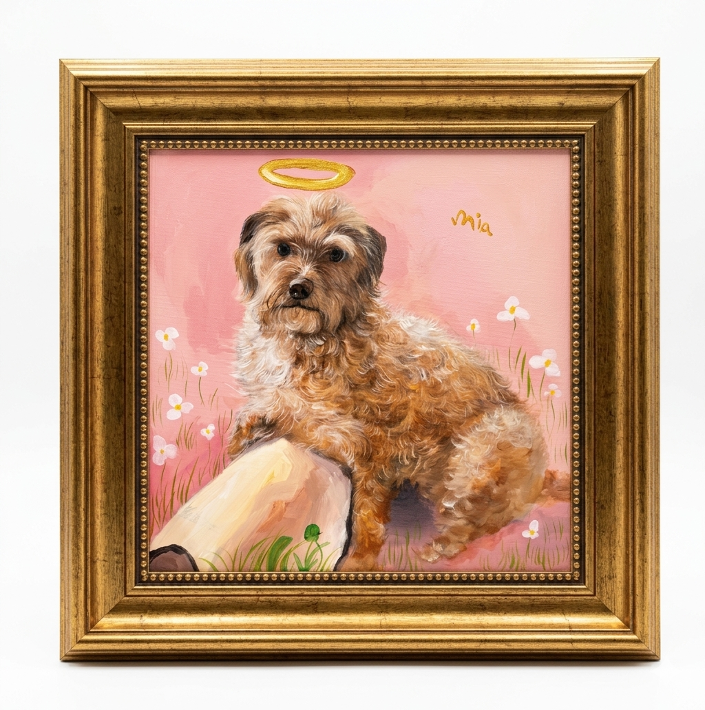 A College Grad's Gift to Her Childhood Dog: A Portrait That Bridged the Years