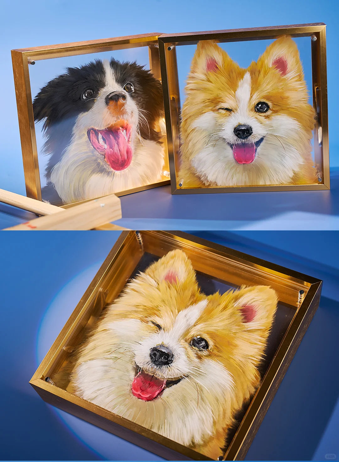 3D Multi-Layer Acrylic Pet Portrait - Custom Depth Art Painting for Dogs & Cats