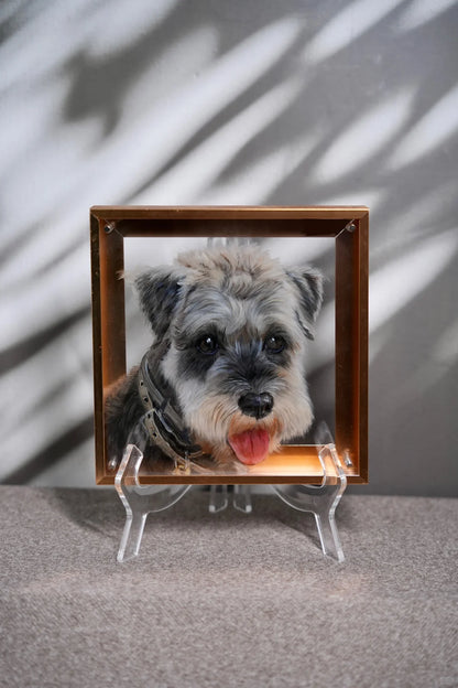 3D Multi-Layer Acrylic Pet Portrait - Custom Depth Art Painting for Dogs & Cats