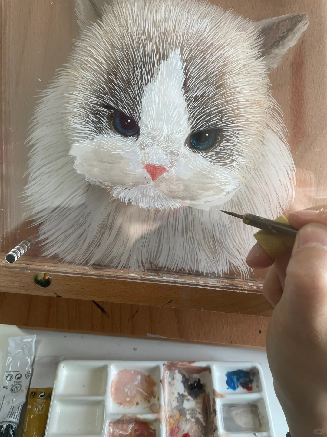 3D Multi-Layer Acrylic Pet Portrait - Custom Depth Art Painting for Dogs & Cats