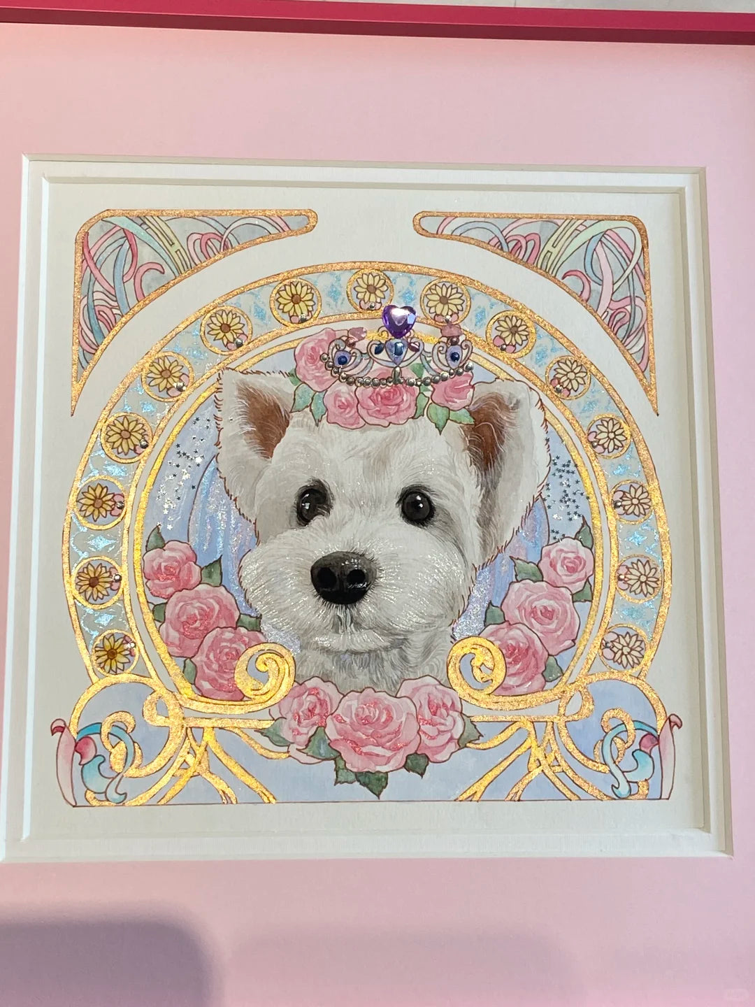 Mucha Style Custom Pet Portrait