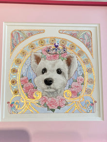 “Musha” Princess Style Custom Pet Portrait-Moonflower & Daisy