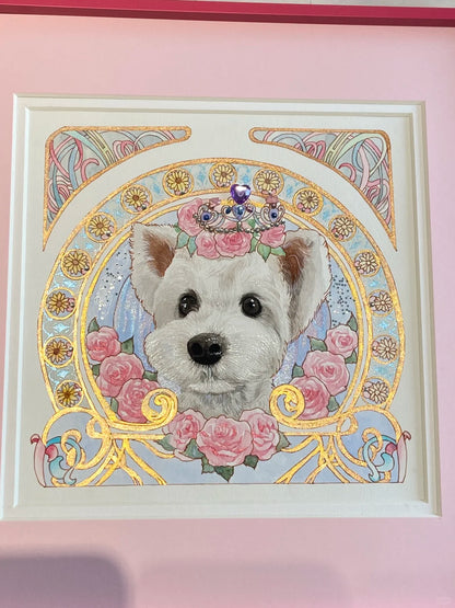 Mucha Style Custom Pet Portrait