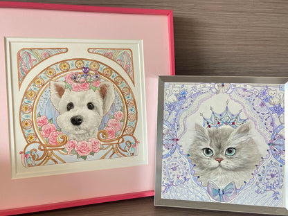 Mucha Style Custom Pet Portrait