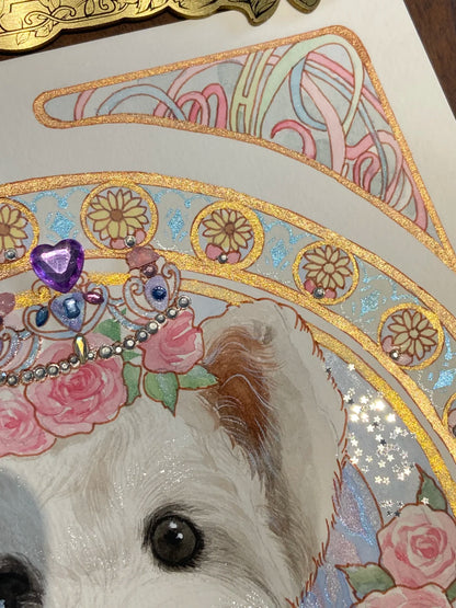 Mucha Style Custom Pet Portrait