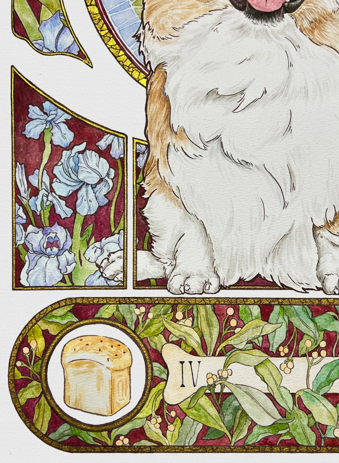 “Musha” Princess Style Custom Pet Portrait-"MILU"