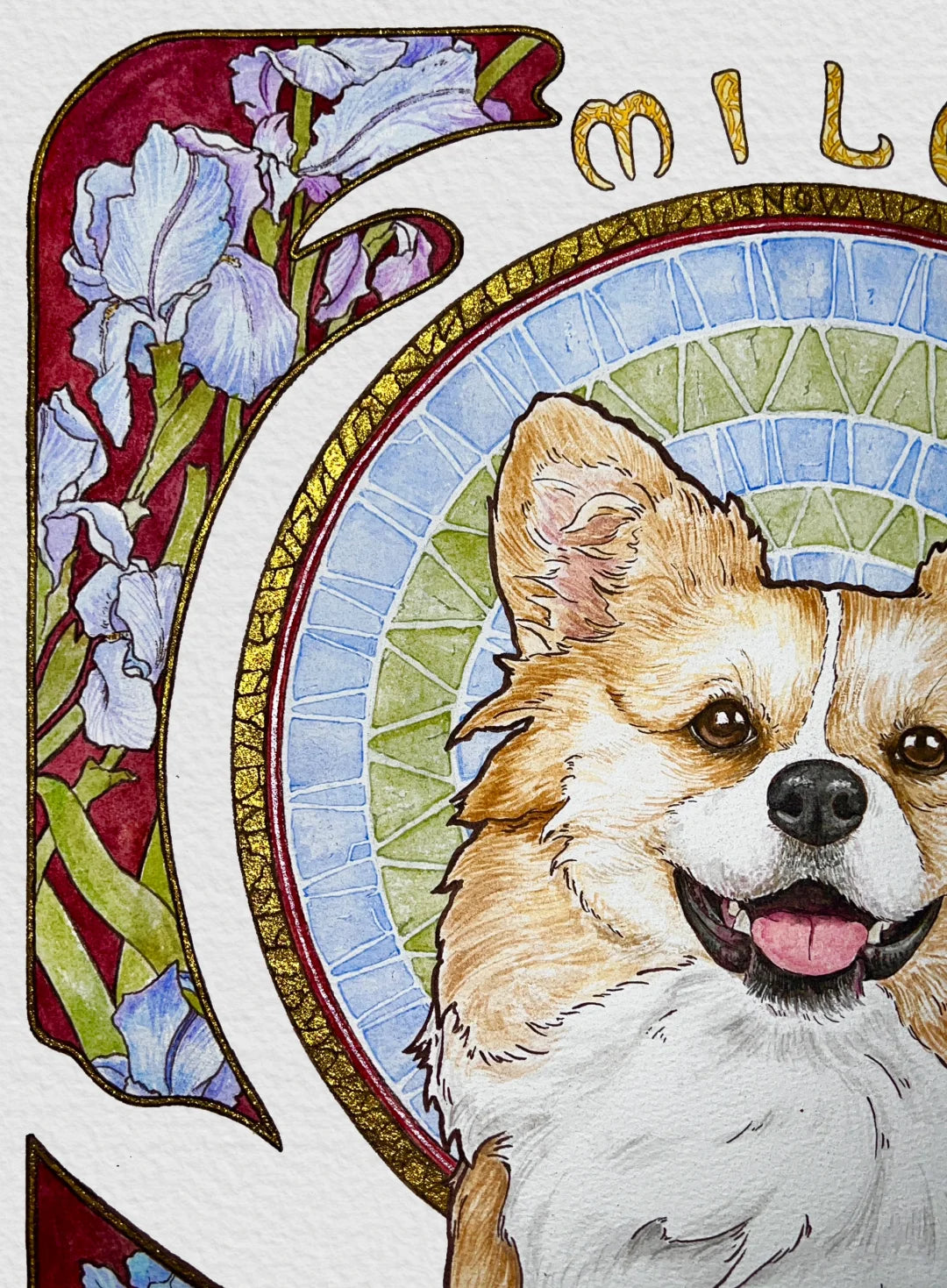 “Musha” Princess Style Custom Pet Portrait-"MILU"