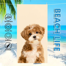 Custom dog&cat oversized beach towel