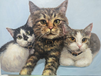 Hand-Painted Realistic Oil Pet Portrait Custom| Lifetime Keepsake