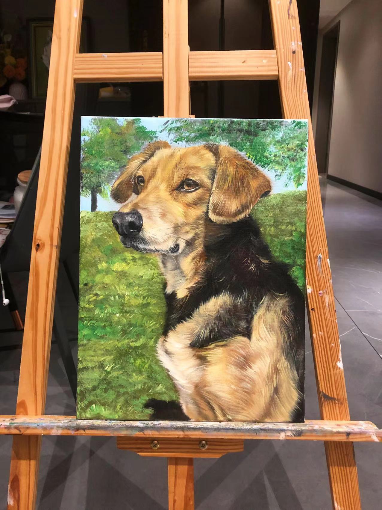 Hand-Painted Realistic Oil Pet Portrait Custom| Lifetime Keepsake