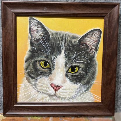 Hand-Painted Realistic Oil Pet Portrait Custom| Lifetime Keepsake