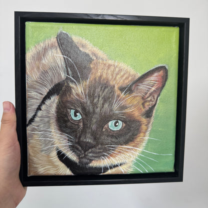 Hand-Painted Realistic Oil Pet Portrait Custom| Lifetime Keepsake