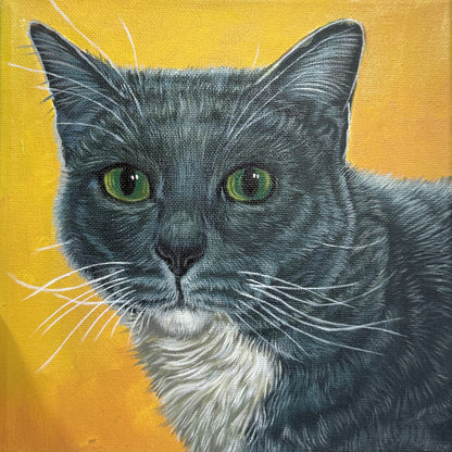 Hand-Painted Realistic Oil Pet Portrait Custom| Lifetime Keepsake