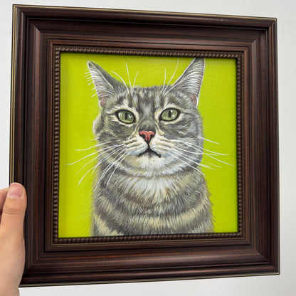 Hand-Painted Realistic Oil Pet Portrait Custom| Lifetime Keepsake
