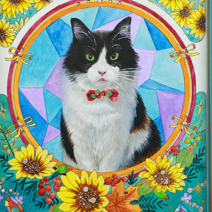 Mucha Style Custom Pet Portrait