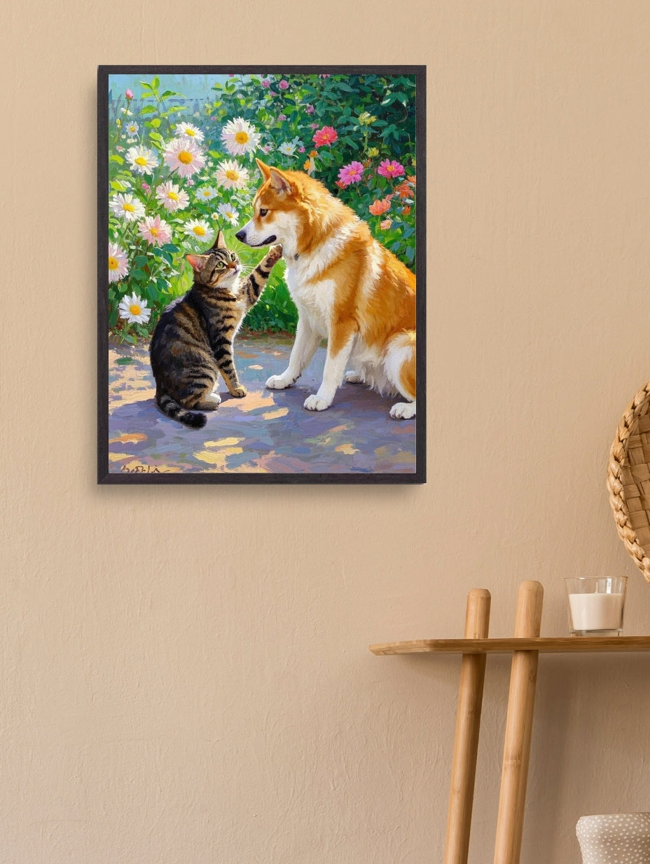 Artistic Style Hand-Painted Custom Pet Portrait-Lakeside
