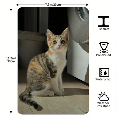 Custom dog&cat pet tin sign