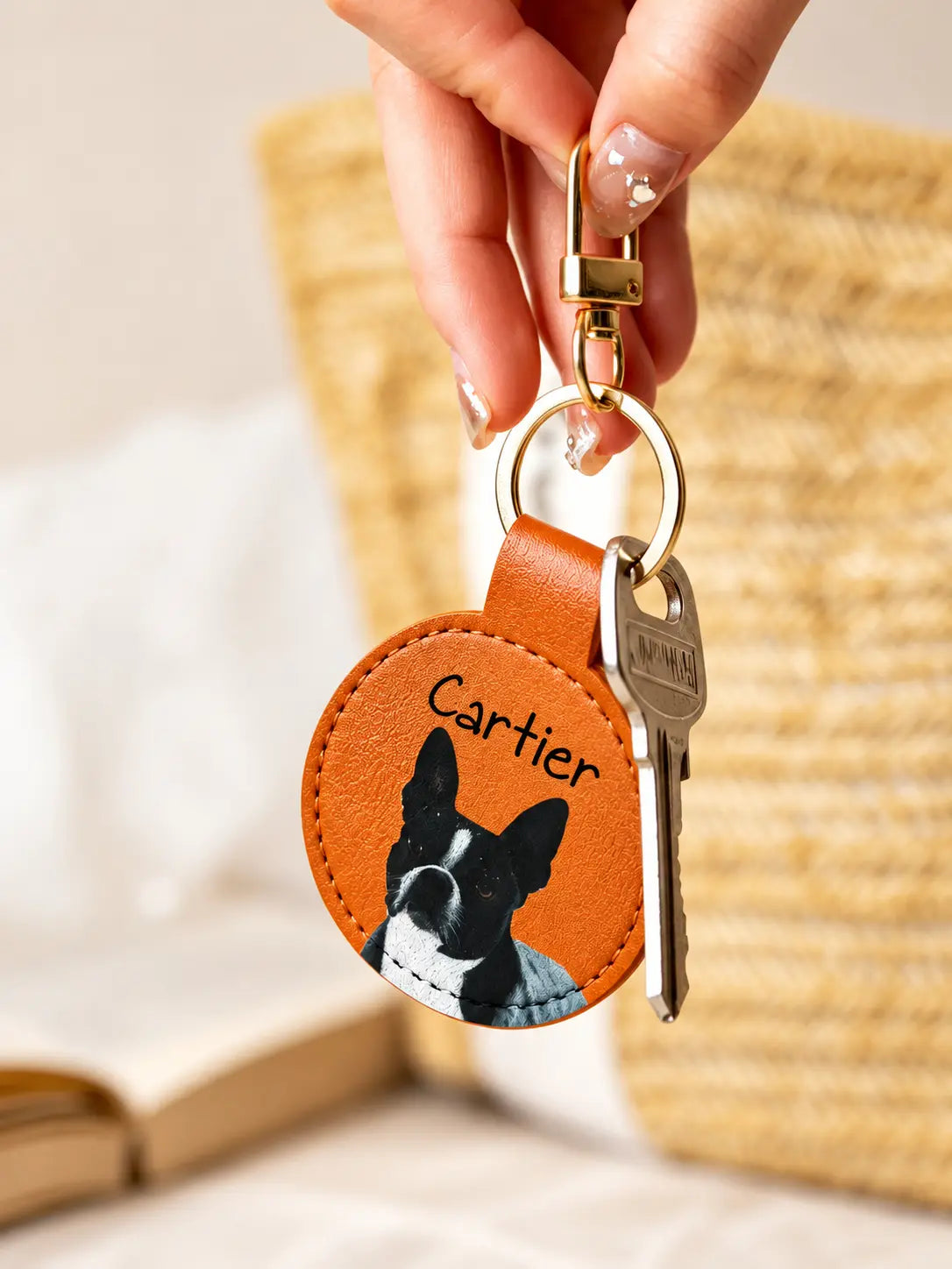 Custom Pet Portrait Keychain