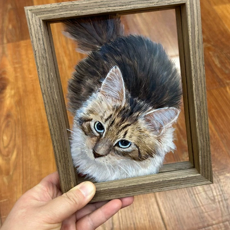 3D Multi-Layer Acrylic Pet Portrait - Custom Depth Art Painting for Dogs & Cats