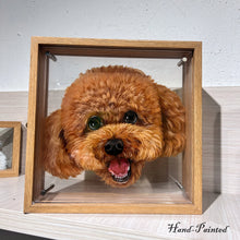 Portrait d'animal de compagnie en acrylique multicouche 3D - Décoration murale personnalisée à 7 couches pour chiens/chats - Peinture de portrait d'animal personnalisée pour les amateurs de portraits d'animaux en 3D