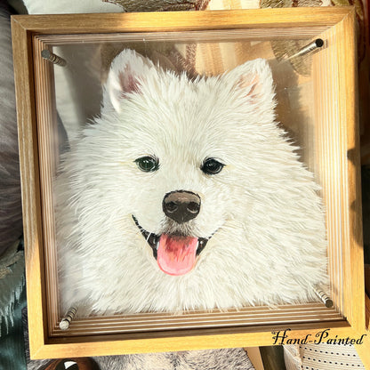 3D Multi-Layer Acrylic Pet Portrait - Custom Depth Art Painting for Dogs & Cats