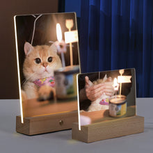 Custom LED Acrylic Pet Night Light – Personalized Glowing Desktop Keepsake