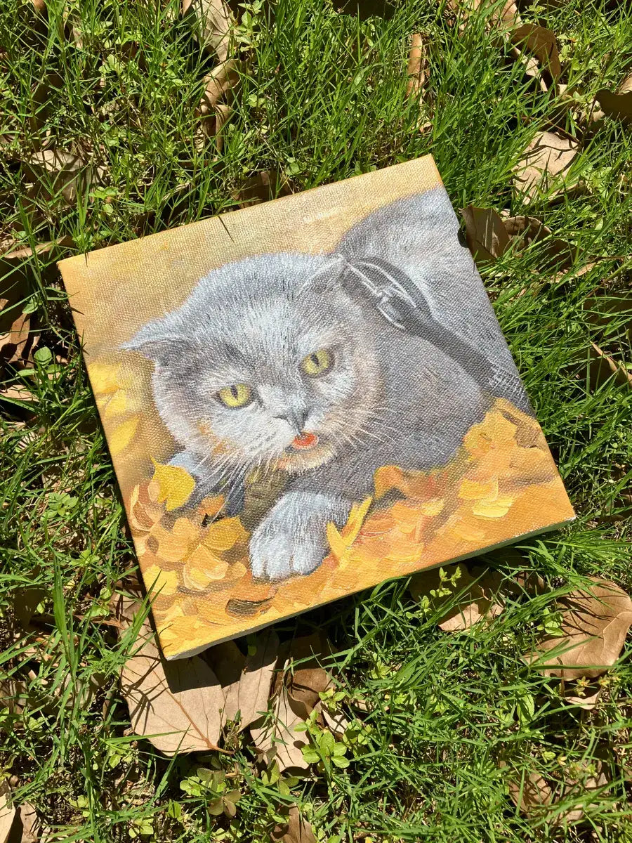 Custom Hand-Painted Pet Portrait — Premium Acrylic, Realistic Style