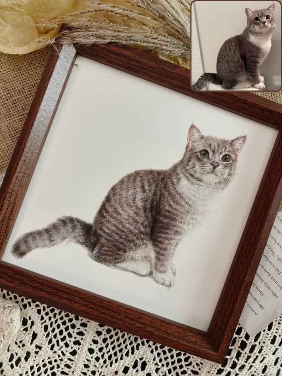 Custom Colored Pencil Pet Portrait | Hand-Drawn Personalized Pet Art
