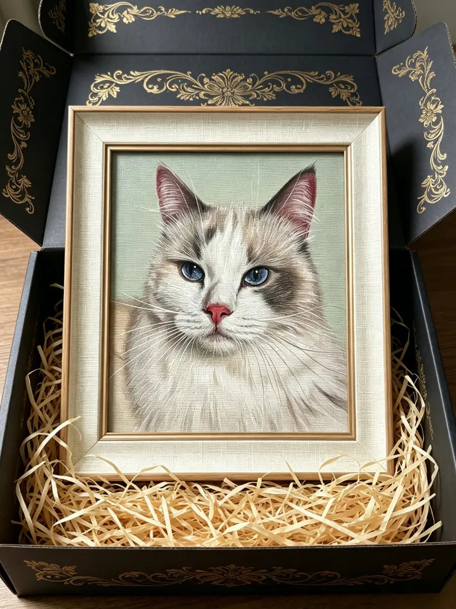 Museum-Grade Oil Pet Portrait