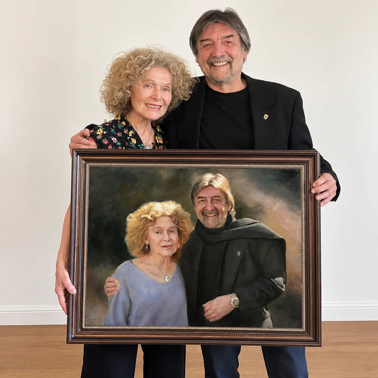Custom Oil Portraits From Photos—Perfect for Couples, Families, Commemorative Occasions, and Gifts