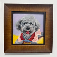 Portrait d'animal de compagnie, peinture à l'huile réaliste