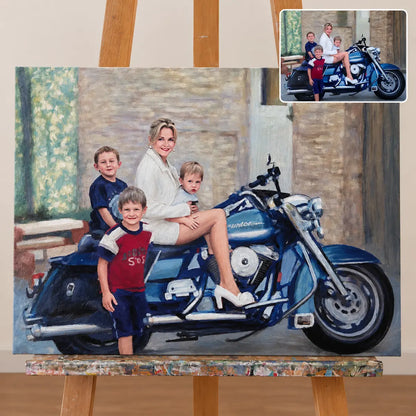 Custom Oil Portraits From Photos—Perfect for Couples, Families, Commemorative Occasions, and Gifts