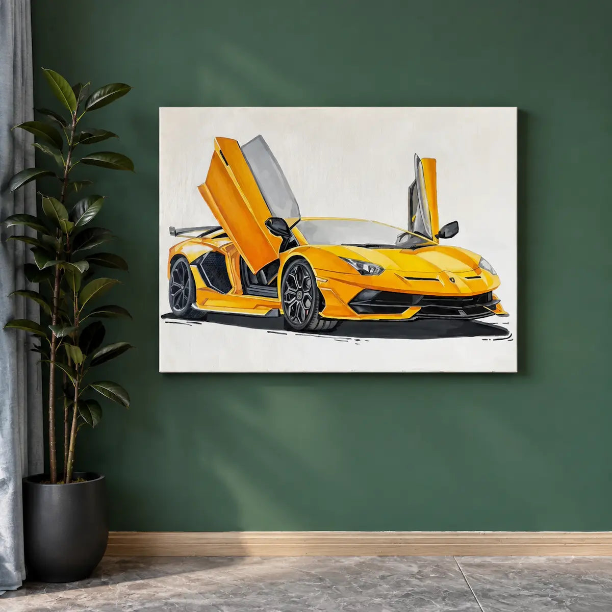 Custom Car Oil Painting Portraits From Photo