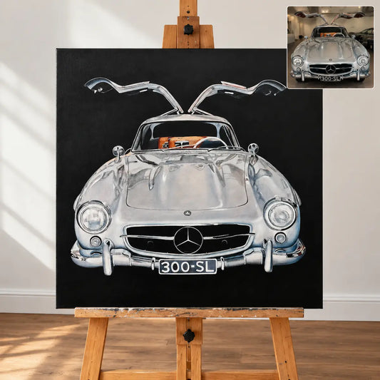 Custom Car Oil Painting Portraits From Photo