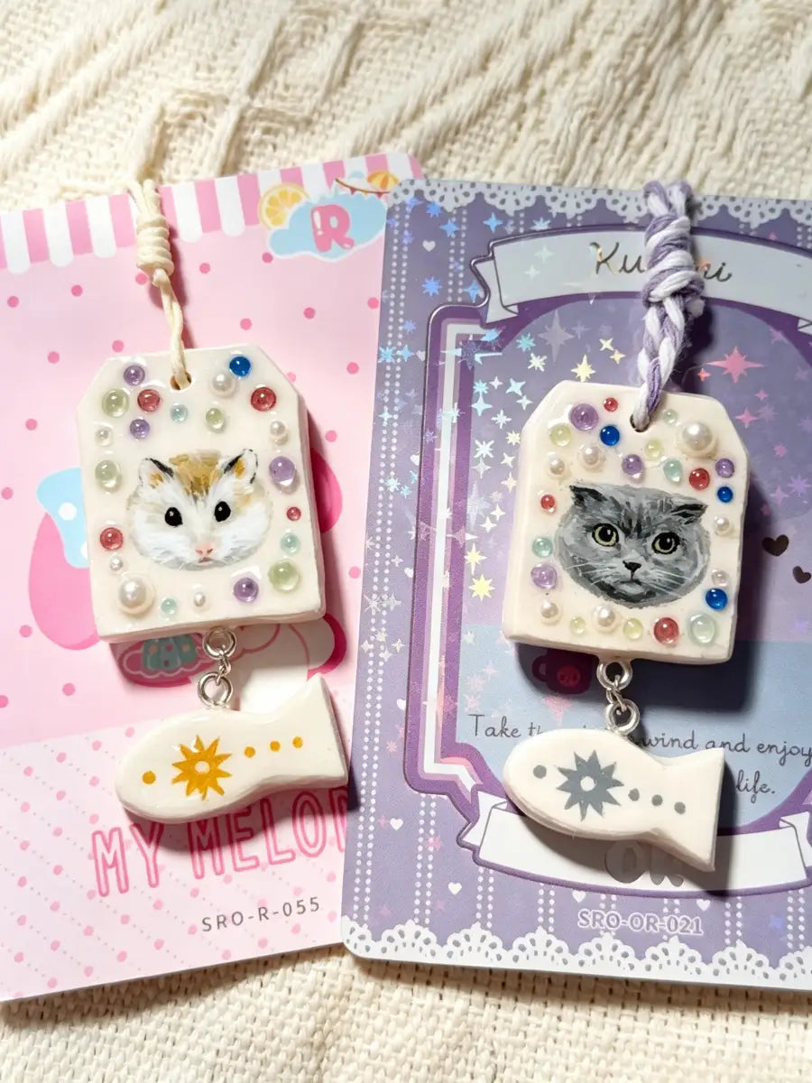 Custom Pet Portrait Charm – Handmade from Your Photo