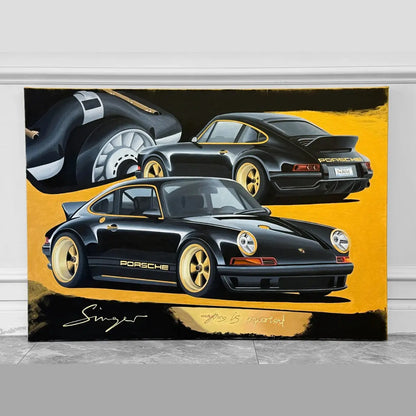 Custom Car Oil Painting Portraits From Photo