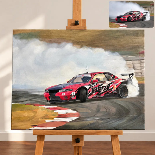 Custom Car Oil Painting Portraits From Photo