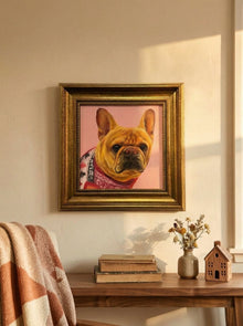 Portrait d'animal de compagnie, peinture à l'huile réaliste