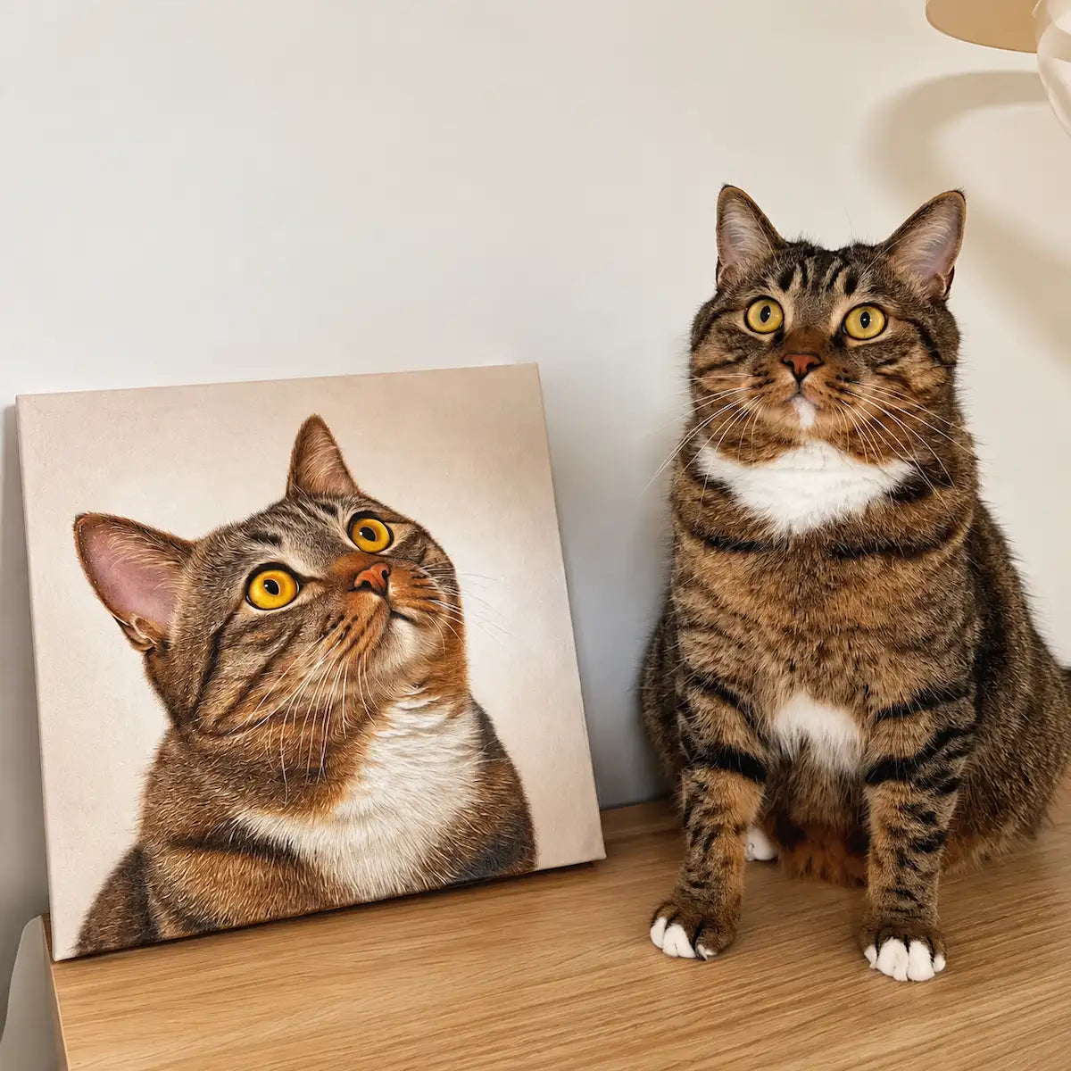 Portrait animalier à l’huile de qualité musée