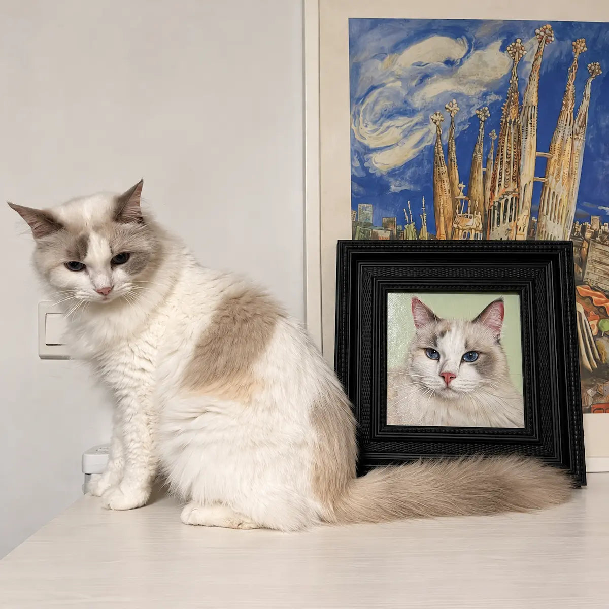 Portrait animalier à l’huile de qualité musée